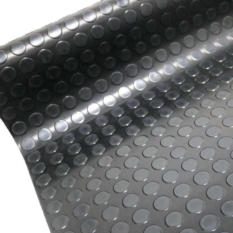 Button Coin Rubber Sheet Roll Step Stair Bus Elevator Circle Coin Rubber Floor Mat Rubber Roll Mat