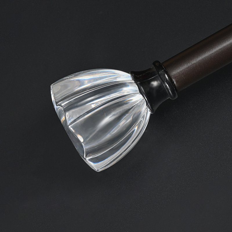 Wholesale Customization 60MM*66MM Transparent Acrylic Crystal Window Curtain Rod And Finials Accessories
