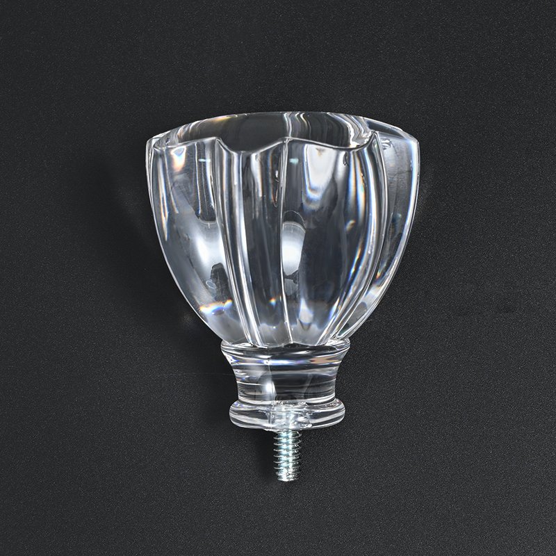 Wholesale Customization 60MM*66MM Transparent Acrylic Crystal Window Curtain Rod And Finials Accessories