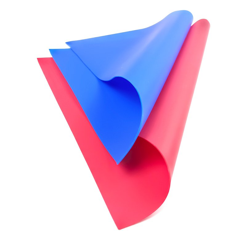 Colorful silicon rubber sheet 04mm 1mm 1.5mm 2mm 2.5mm thin food grade silicone rubber sheet in roll