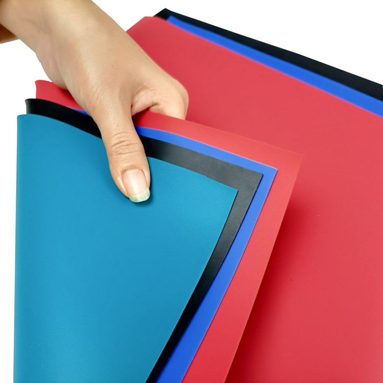 Colorful silicon rubber sheet 04mm 1mm 1.5mm 2mm 2.5mm thin food grade silicone rubber sheet in roll