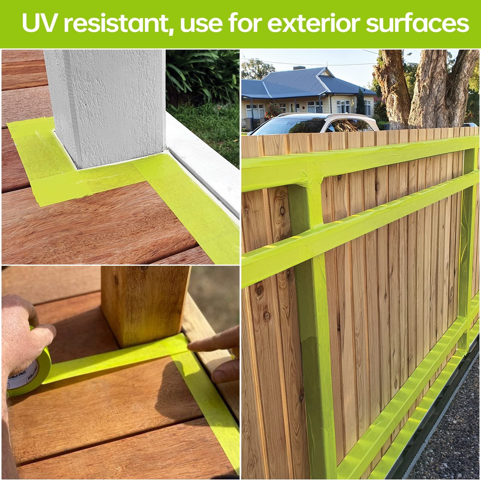 High temperature resistance 120 degrees Green Painters Paper Masking Tape For Car Automotive Painting 3m 233