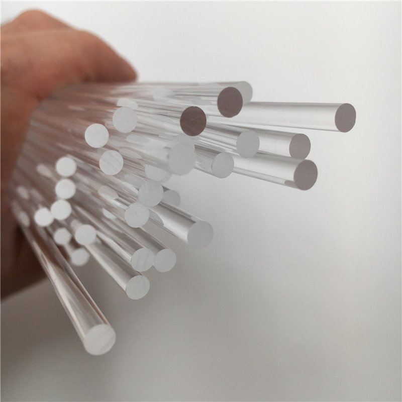clear cast acryl custom cut acrylic pmma solid round rod transparent plexiglass stick stand