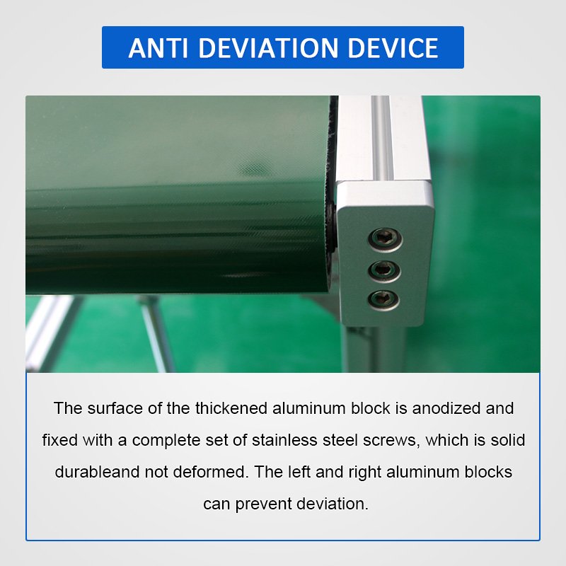Material Handling Conveyor PVC/PU/Stainless Steel Belt Conveyor for Processing Industry