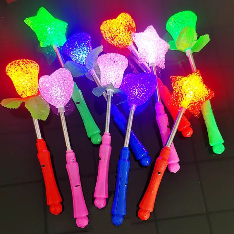 Customized LED Variable Frequency Light Lollipop Magic Rod Beauty Lollipop flashing party stick led light wand for kids toy gift