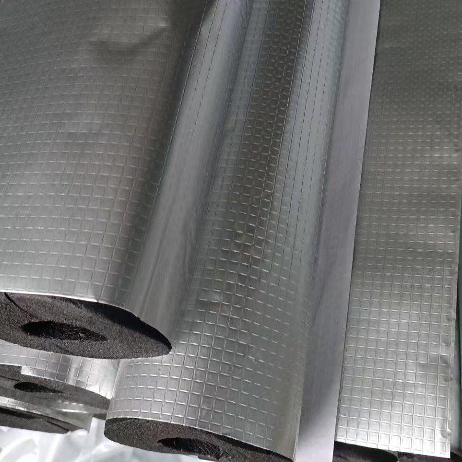 Quality Assurance Modern foil foam rubber insulation pipe for chilled water pipe cooler insulation material
