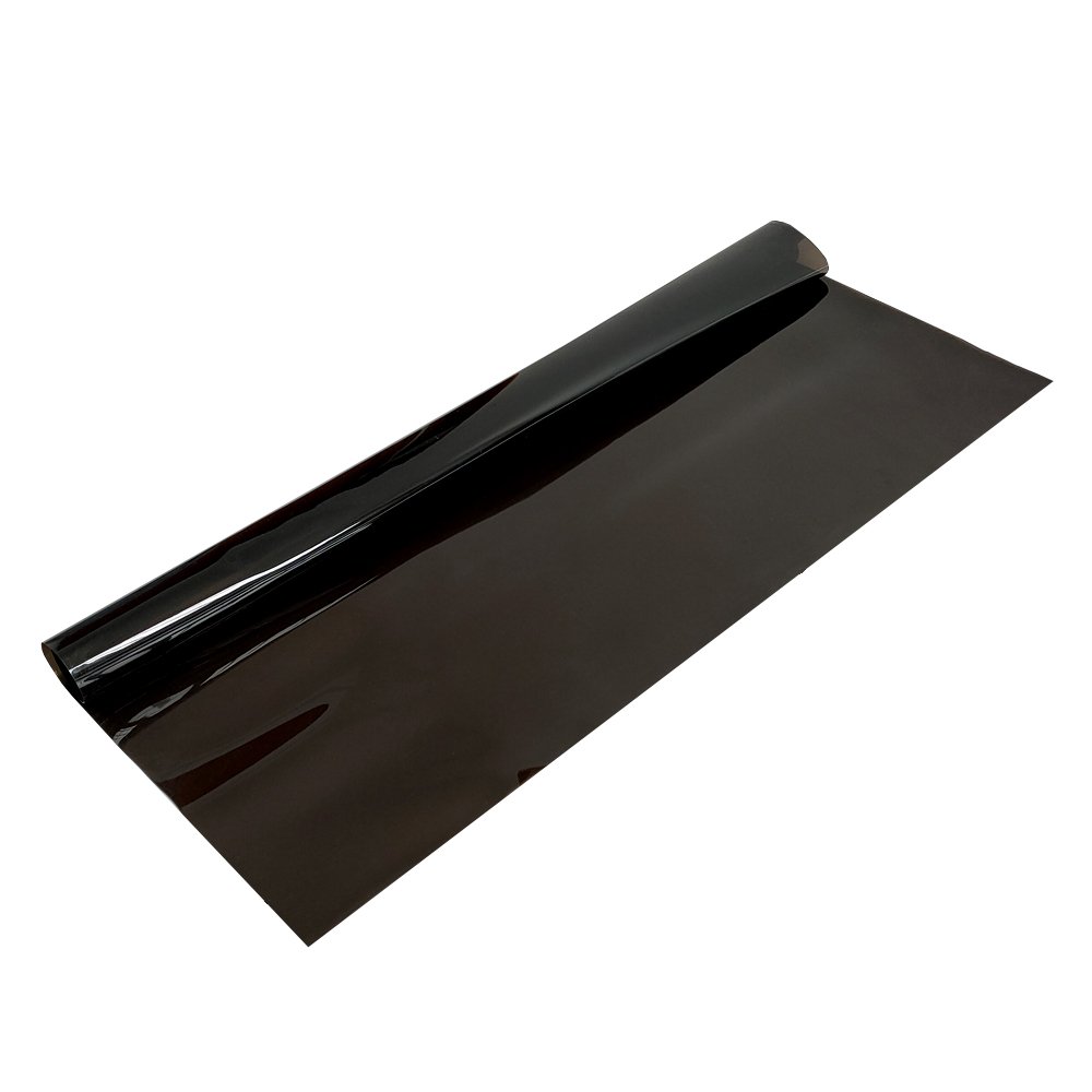 PVC Mirrored Shiny Black Transparent Plastic Dichroic Film Sheet For Decoration And Craft