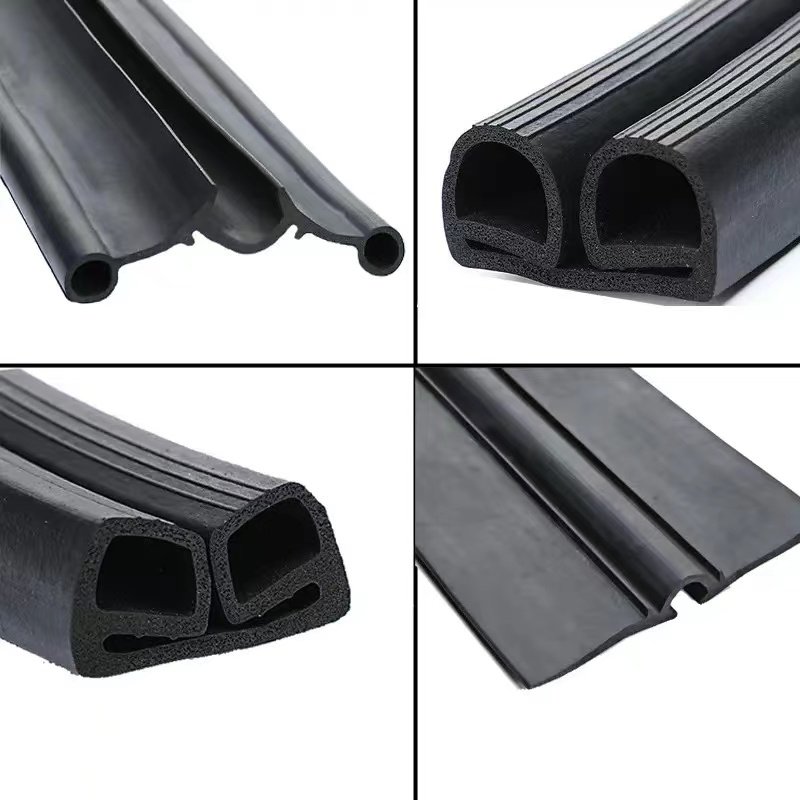 Freezer Door E-Type Seal Bar Gasket Strip E-Shaped Silicone Rubber Sealing Strip Cut Welded Extruded
