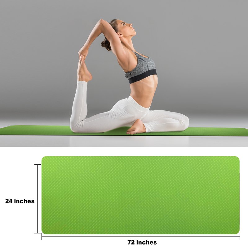 Factory stock eva color foam multi-thickness size two-color foam 61x183cm yoga mat