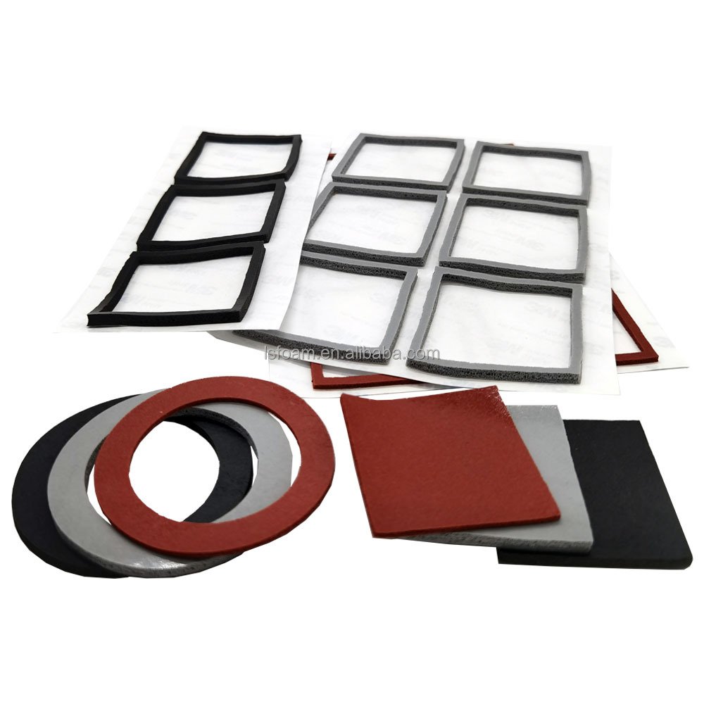 Factory Flame Retardant Heat Resistant Rubber Silicone Foam Sheet for Battery in New Energy
