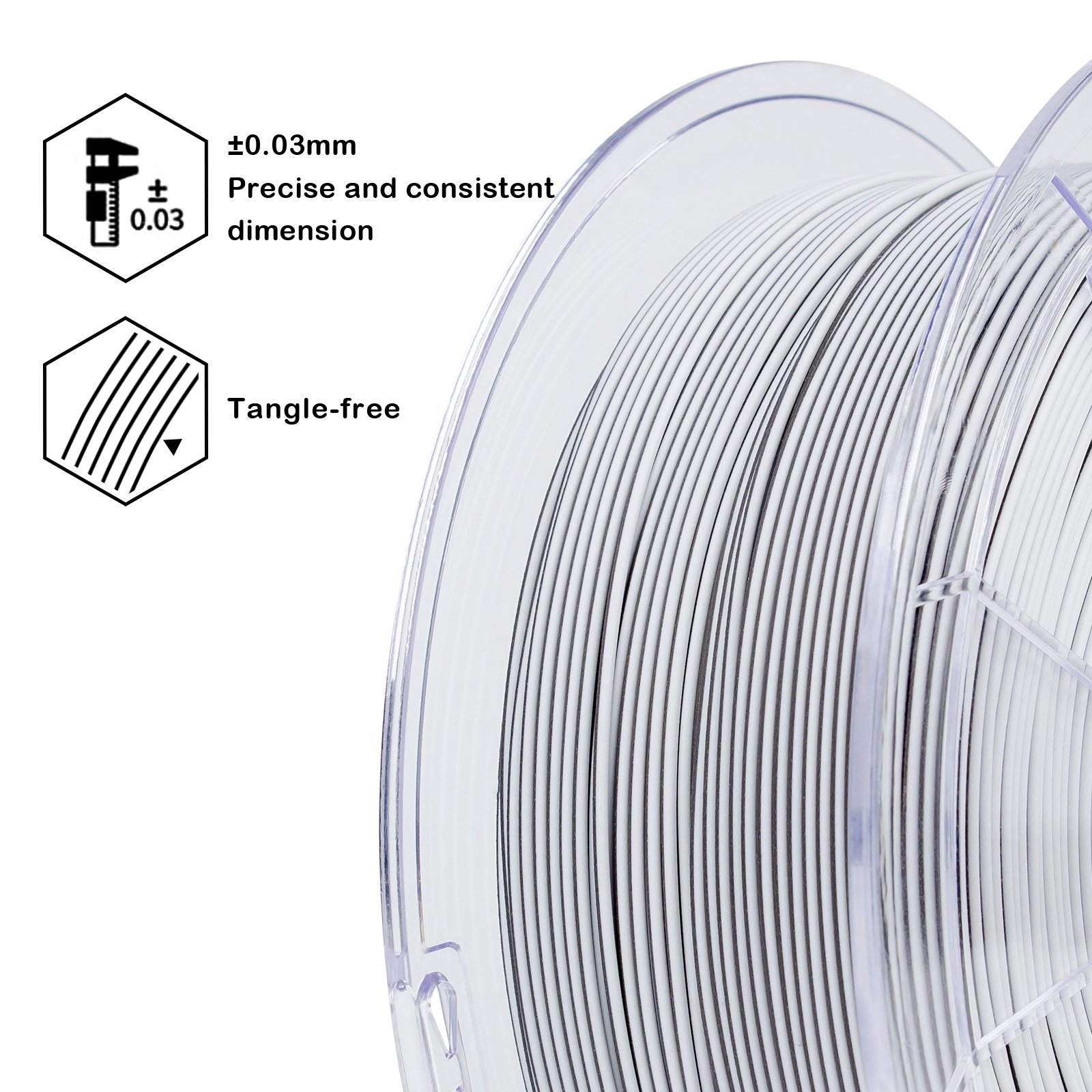 Hot Selling ZIRO 3d Tricolor Pla 3d Filament Supplier For Most Of 3d Printers Tricolor 3d Printing Plastic Rods