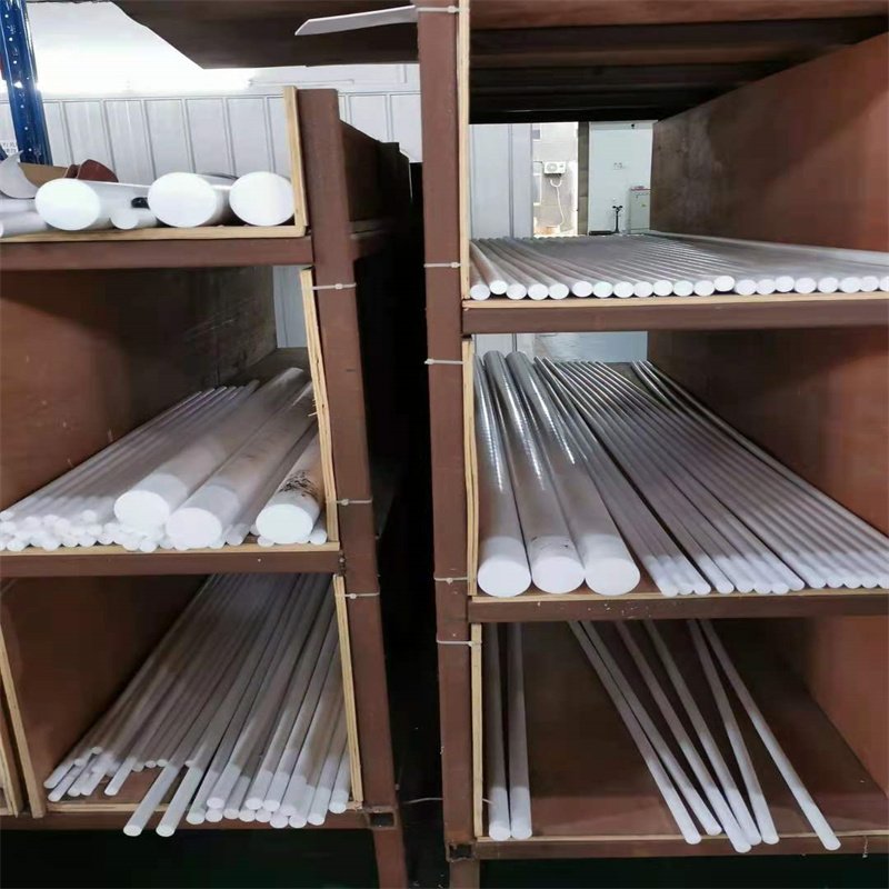 custom pure material molded PTFE rod extruded ptfe round bar for sealing