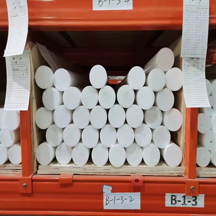 custom pure material molded PTFE rod extruded ptfe round bar for sealing