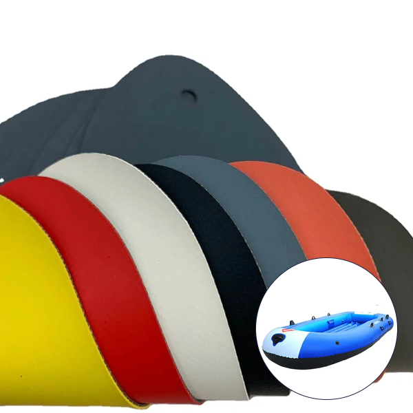 Gray Color 1mm 2mm Hypalon Rubber sheet fabric for inflatable RIB manufacture