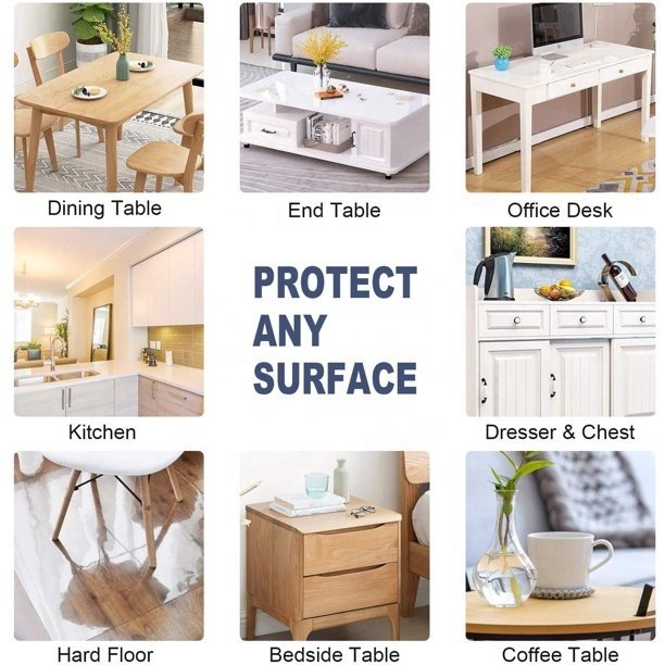 Fuxing Clear Flexible Customize Size Flexible Top Grade Plastic Sheets Embossed Pvc Tablecloth Roll