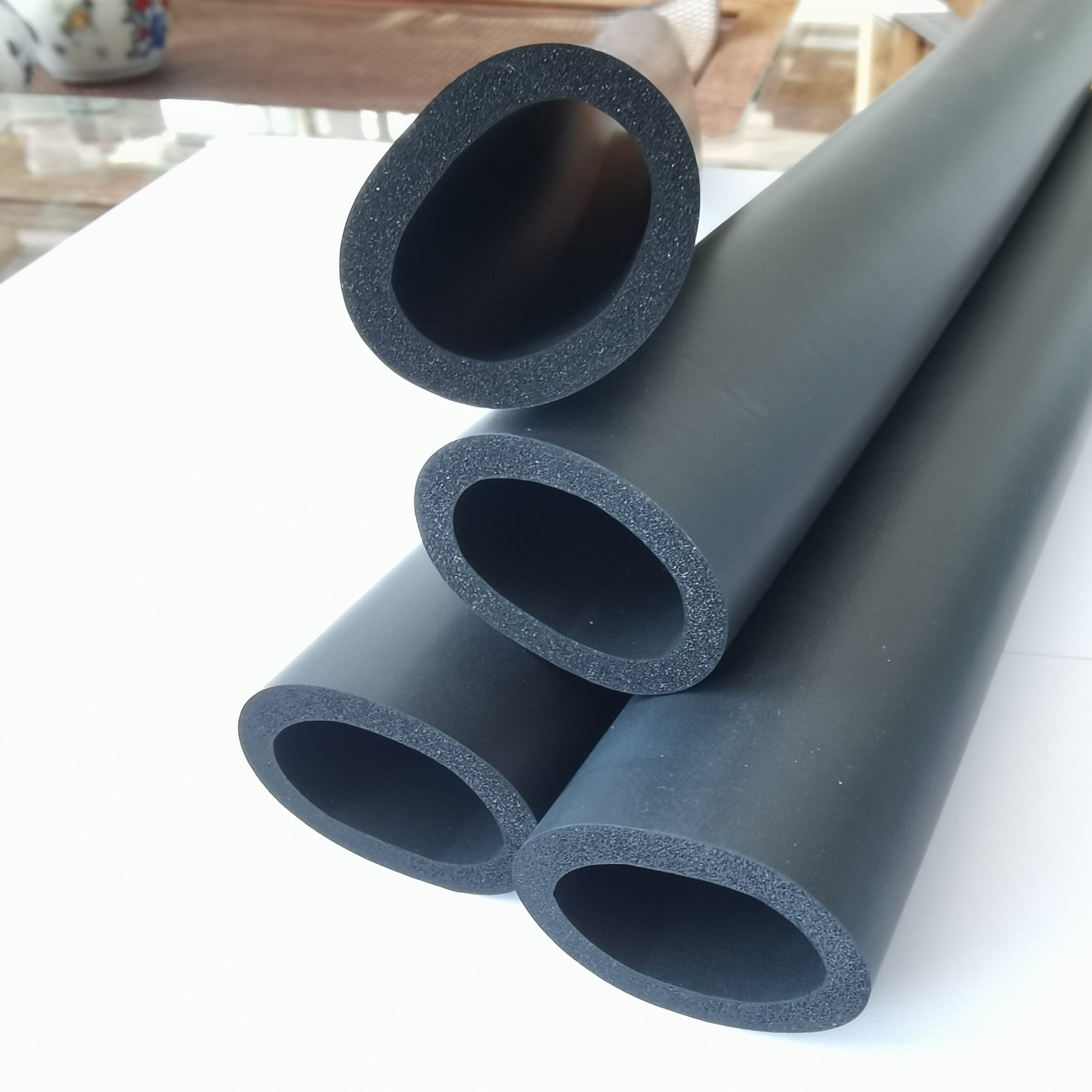 custom size any color Gym use EVA/PE/NBR Foam Rubber Tube insulation pvc pipe Epe Roll Bar Crashproof Tube Foam