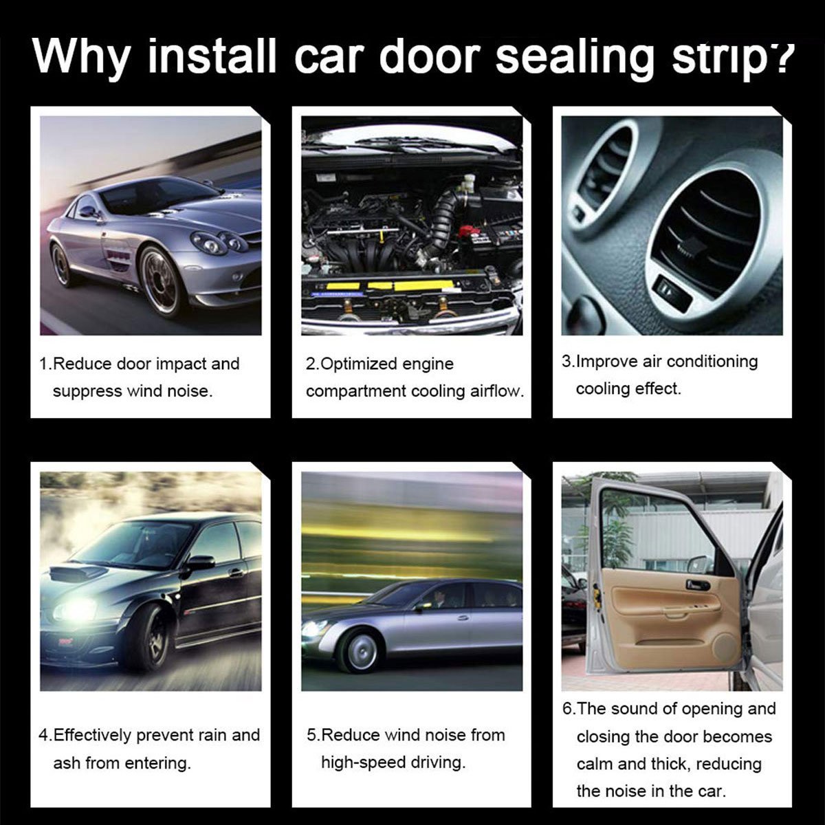 Epdm foaming seal strips for doors, bonnets, cabinets and enclosures in the automotive and general engineering sectors BRS