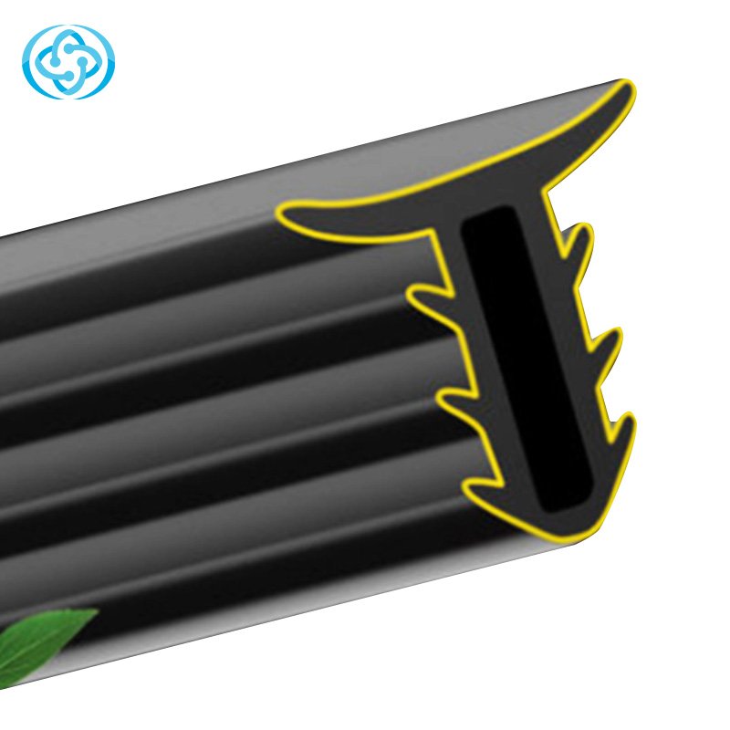 Rubber extruded automotive weatherstripping profile seal