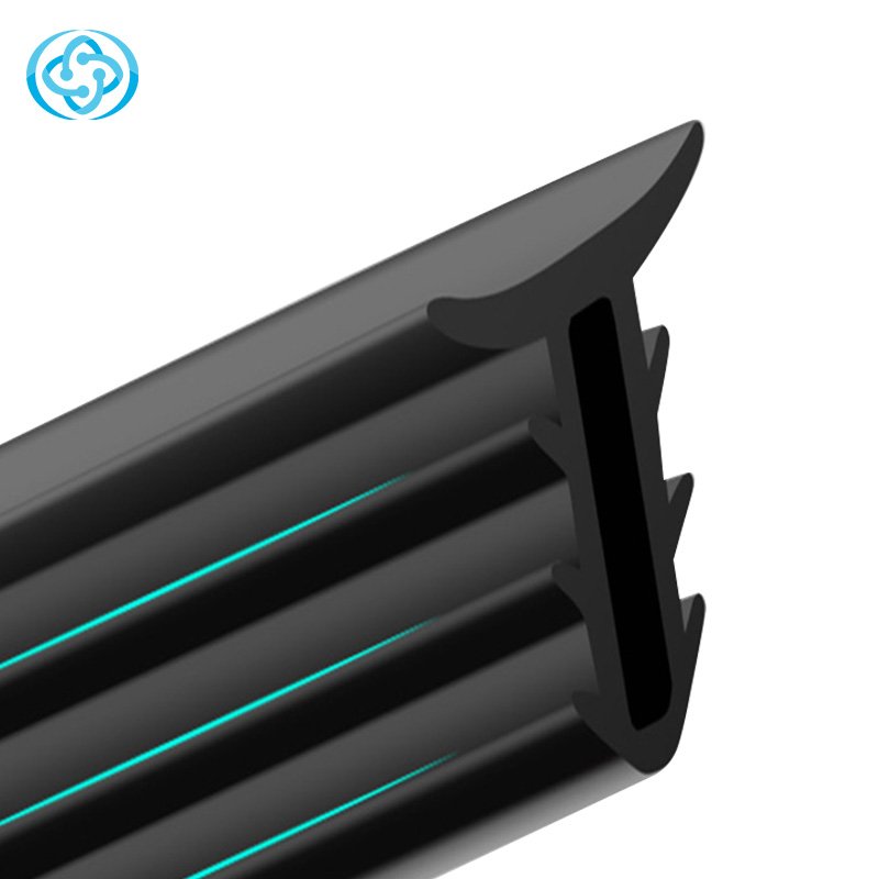 Rubber extruded automotive weatherstripping profile seal