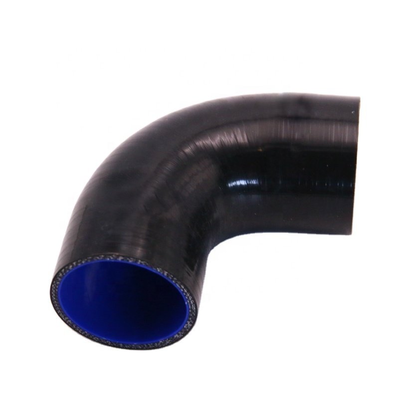 63mm-76mm silicone Pipe Coupler Black 2.5" To 3" Inch 90 Degree Reducer Silicone Hose