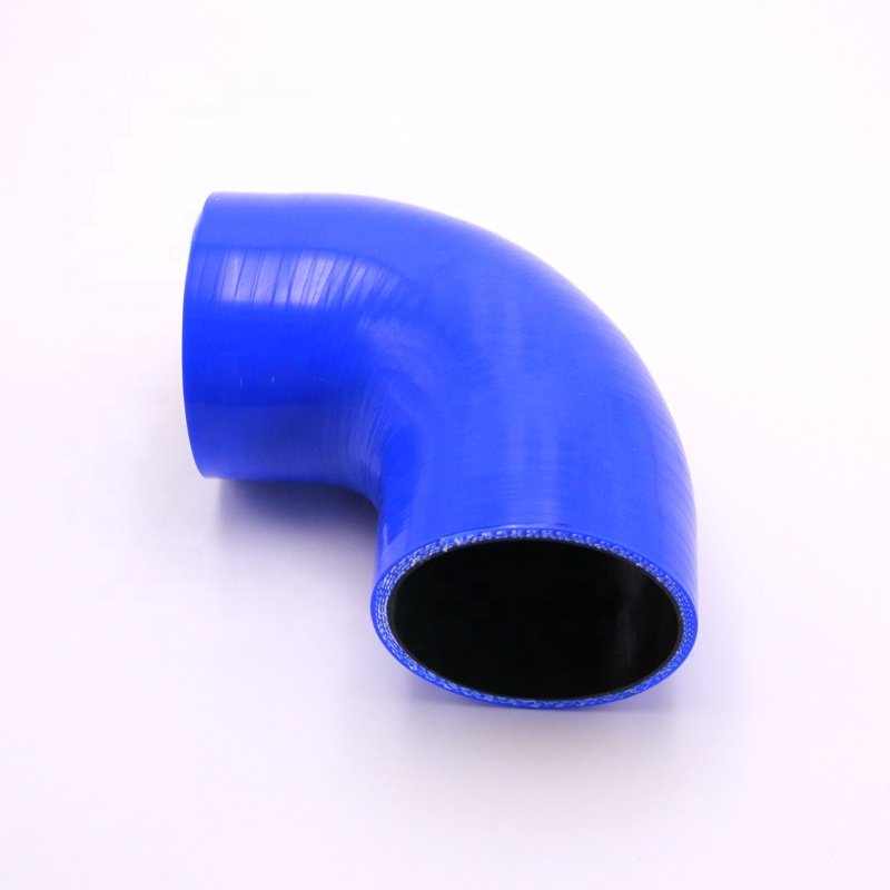 63mm-76mm silicone Pipe Coupler Black 2.5" To 3" Inch 90 Degree Reducer Silicone Hose