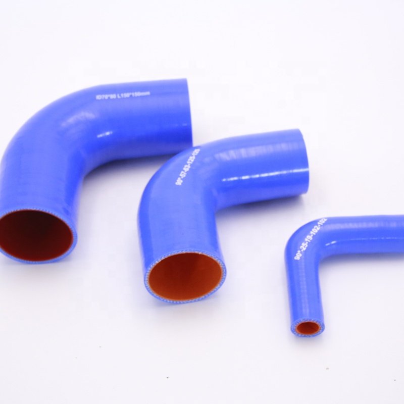 63mm-76mm silicone Pipe Coupler Black 2.5" To 3" Inch 90 Degree Reducer Silicone Hose