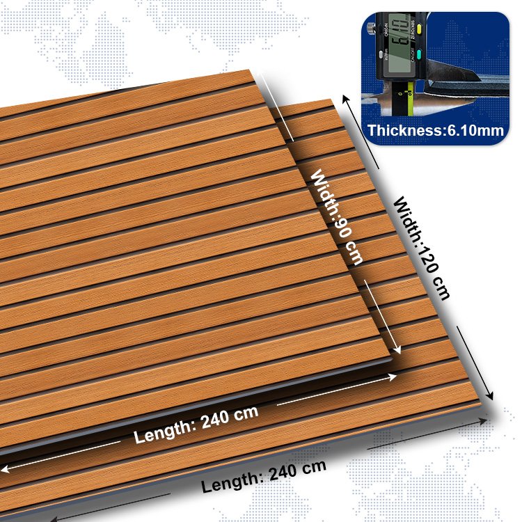 New Rubber 6 MM EVA Foam Yacht Mat Marine-Grade Vinyl Custom Floor Boat Flooring