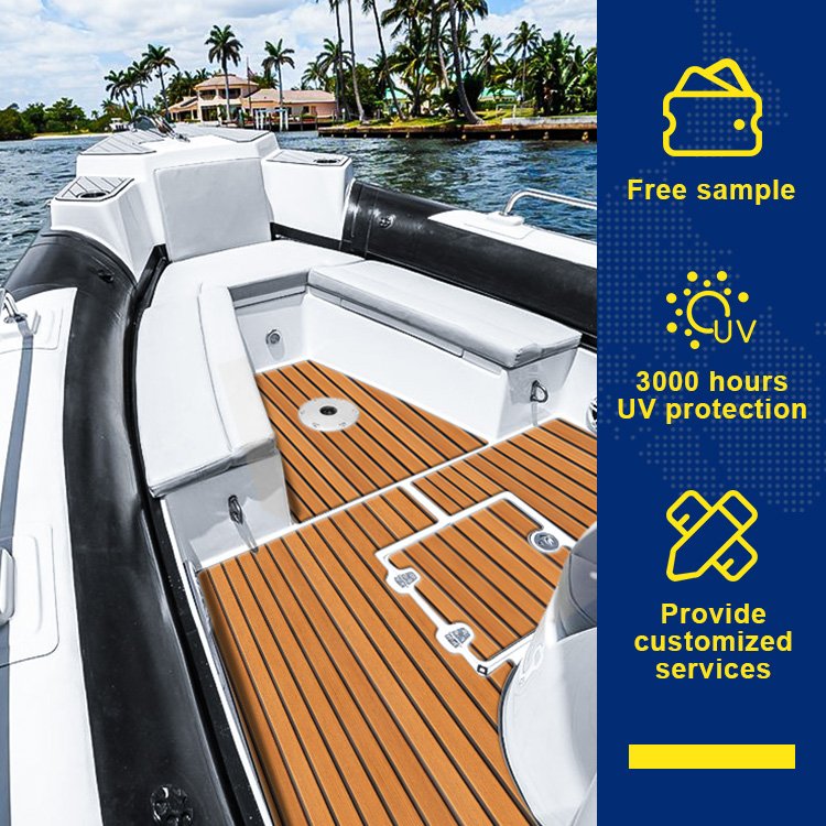 New Rubber 6 MM EVA Foam Yacht Mat Marine-Grade Vinyl Custom Floor Boat Flooring
