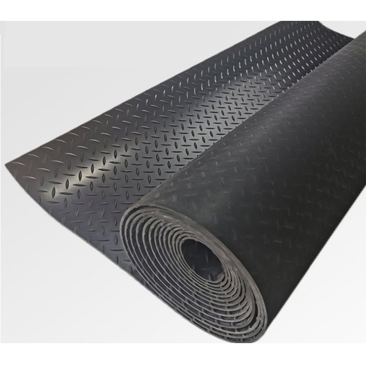 Anti Slip Diamond Willow Leaf Rubber Floor Mat Sheet