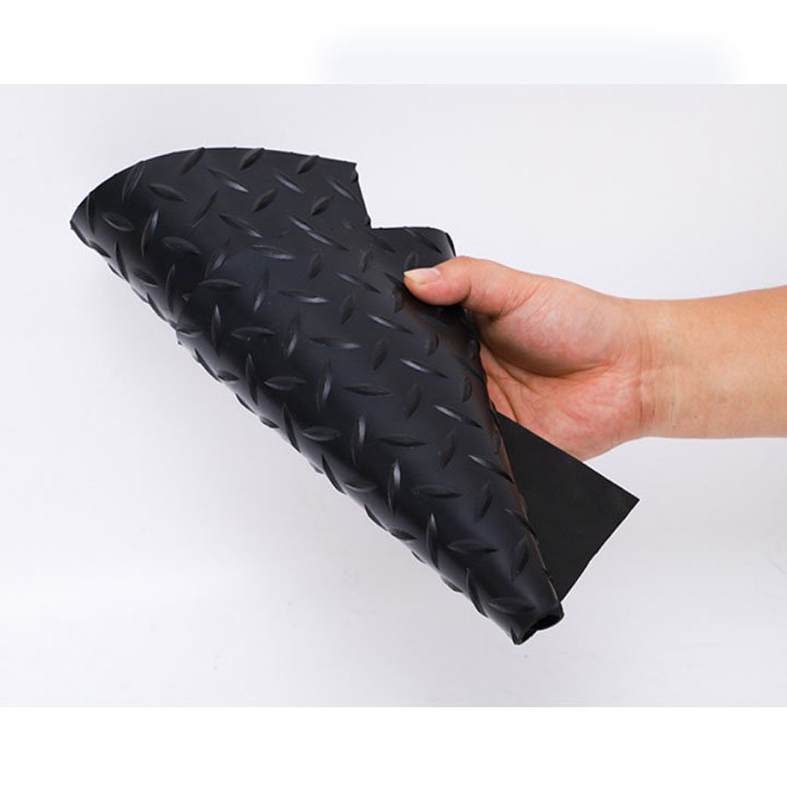 Anti Slip Diamond Willow Leaf Rubber Floor Mat Sheet
