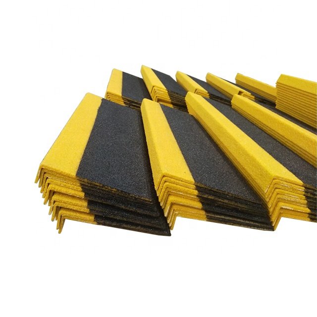 rusty proof outside gritted Anti-slip plastic frp Stair Nosing for industry safety protection Staircase