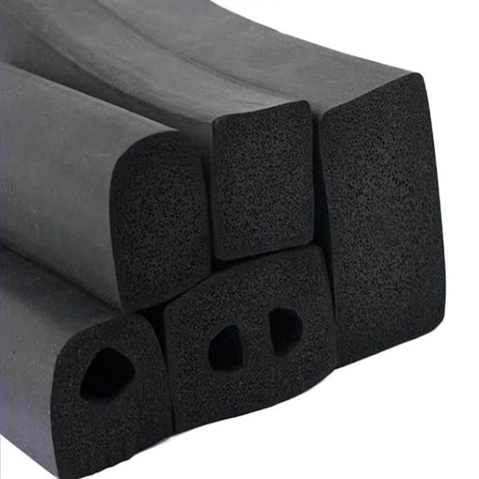 Free sample Self-adhesive window edge Trim Strip EPDM Door and Window Seal Type D dust-proof rubber foam seal strip