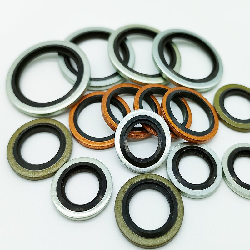 Din Spot Goods Industrial Seal Washer Plain Finish Aluminium Zinc Flat Stainless Steel Copper Rubber EPDM Bonded Din Spot Goods