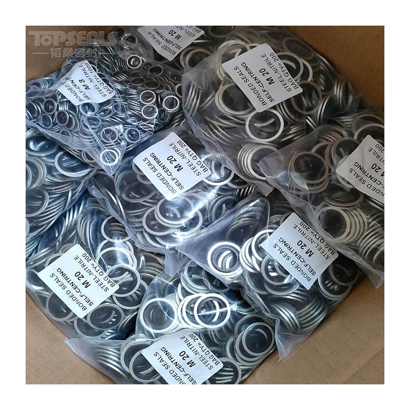 Din Spot Goods Industrial Seal Washer Plain Finish Aluminium Zinc Flat Stainless Steel Copper Rubber EPDM Bonded Din Spot Goods