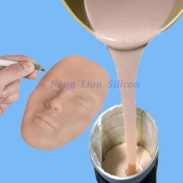 skin prosthetic LSR silicone rubber make real skin feeling silicone hand for tattoo training adjust skin tone liquid silicone