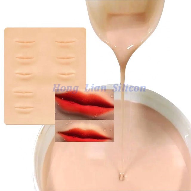 skin prosthetic LSR silicone rubber make real skin feeling silicone hand for tattoo training adjust skin tone liquid silicone