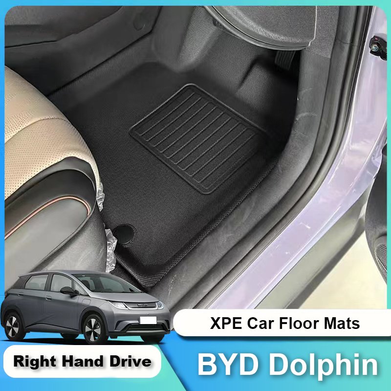 Custom Fit Car Interior Accessories XPE Rubber Floor Mat for BYD Dolphin ECO Boot Mat Rear Back Cushion Right Hand Drive