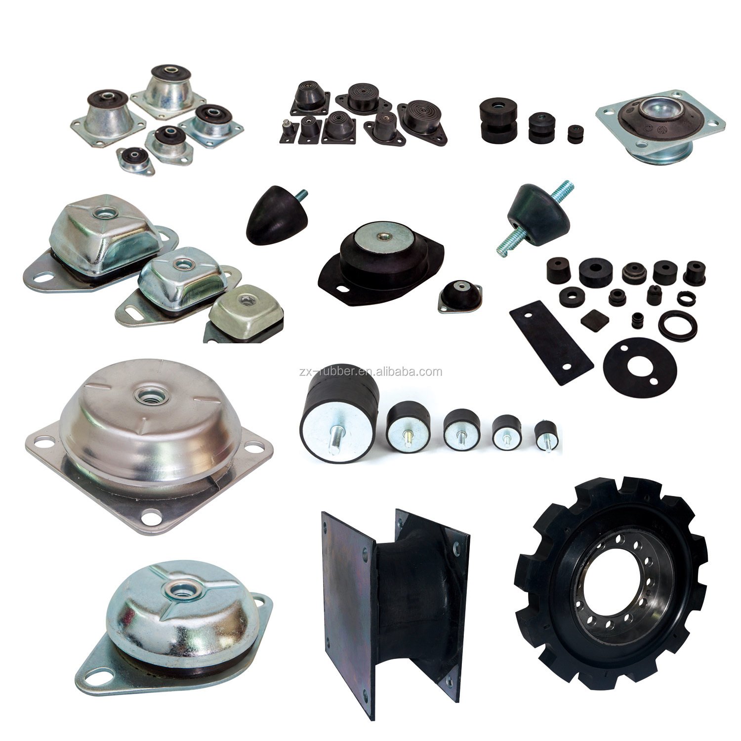 High quality rubber pump pulsation damper rubber metal screw damper sheet