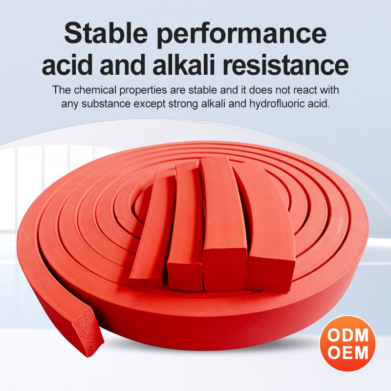 Supply silicone foam strips with optional colors high temperature resistant and aging resistant multifunctional foam strips