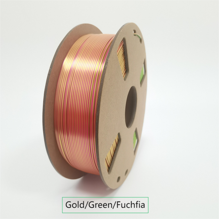 diyin3D 1kg PLA Filament3d Printer Filament silk three-colour1.75mm Pla Filamento 3d Printing Filament Extruded Plastic PLA Rods