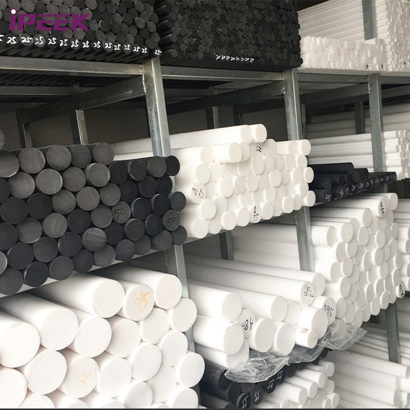 iPEEK Supplier Plastic Virgin Black White PTFE Sheets Round Rods Bars Stick 6mm 7mm 8mm 12mm 13mm 14mm