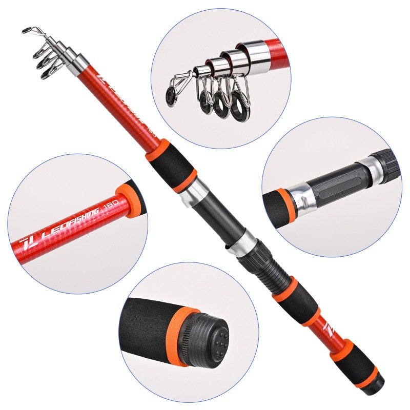 2024 Hot Selling Ultra Short Rod Combination Portable Mini Rod Set Sea Rod Set Fishing Gear Set Suitable for Sea Fishing