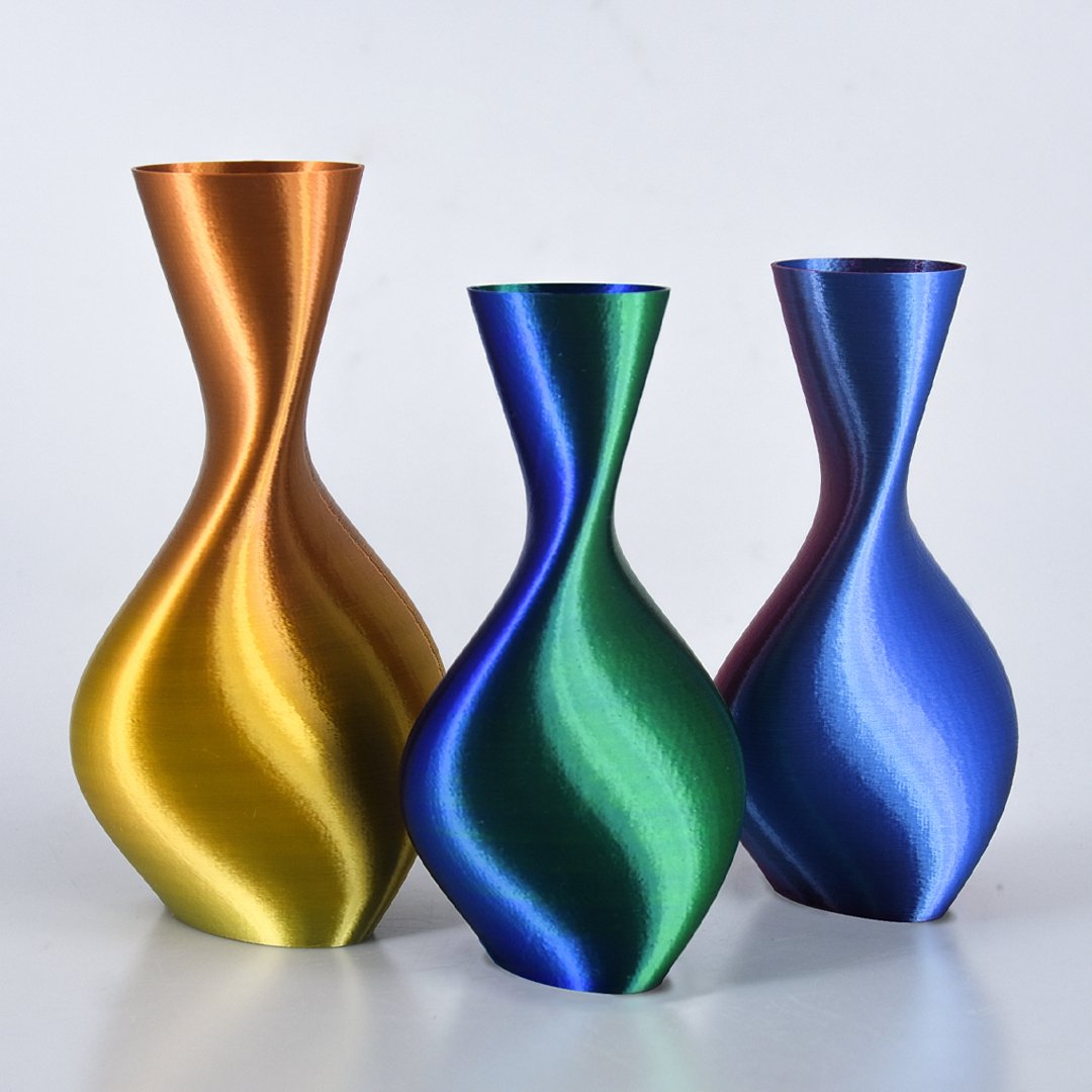 Dual color PLA silk filament 2 colors in 1 PLA Filament 1.75mm magic color PLA Plastic rod