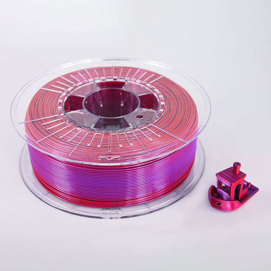 Dual color PLA silk filament 2 colors in 1 PLA Filament 1.75mm magic color PLA Plastic rod
