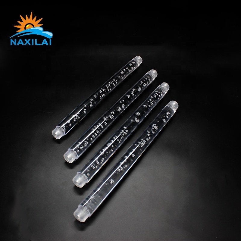 NAXILAI Cast Colored Acrylic Rod transparent Plastic Bubble Rod Threaded Acrylic Rods for LED light