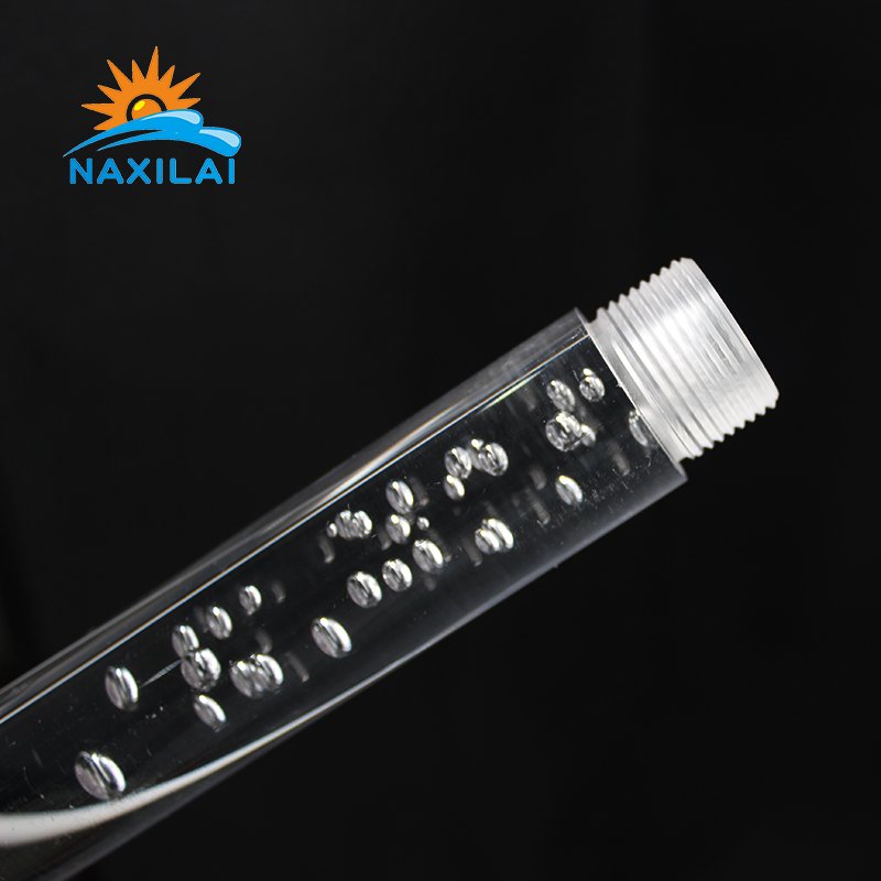 NAXILAI Cast Colored Acrylic Rod transparent Plastic Bubble Rod Threaded Acrylic Rods for LED light
