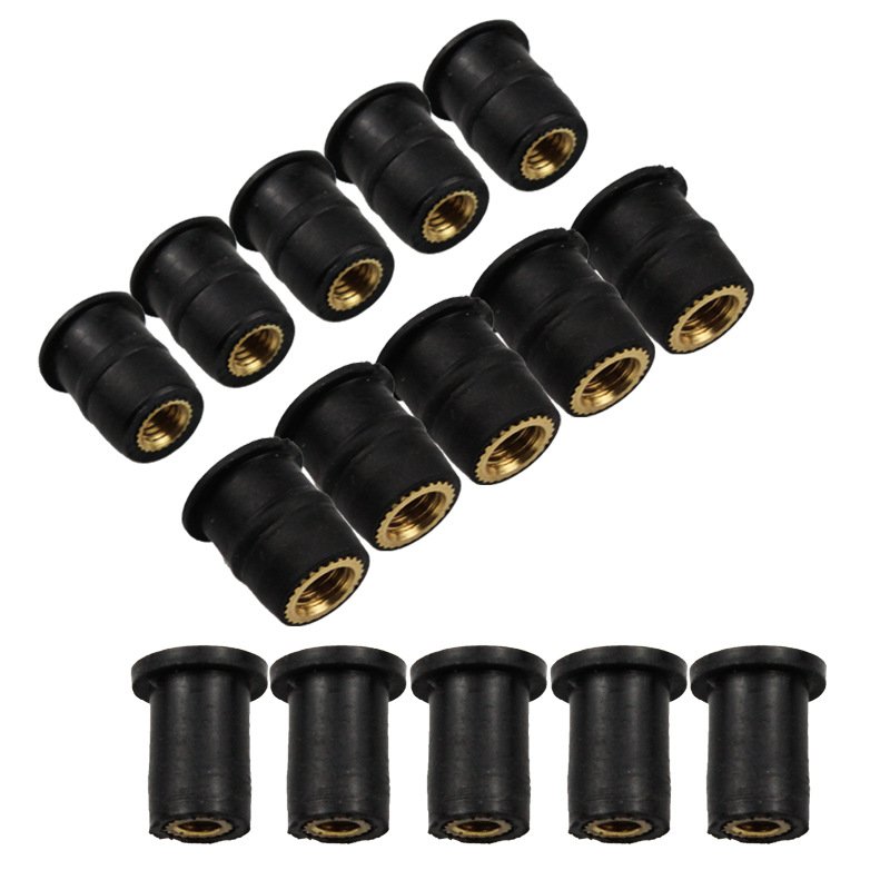 Rubber Nutsert Blind Fastener Rivet Nut M5 M6 M8 Accessories Fixing Motorcycle Nut Fastener And Fishing Kayak Accessories