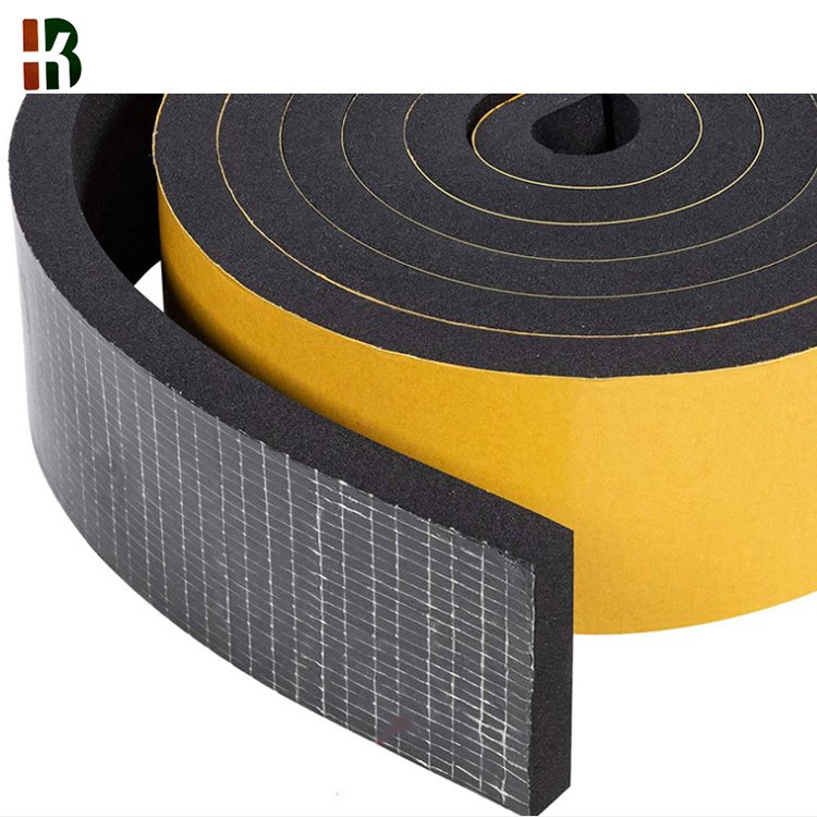 Free Sample Soundproofing Epdm Foam Self-adhesive Sealing Strip Water Resisting Black Color Epdm Foam Tape
