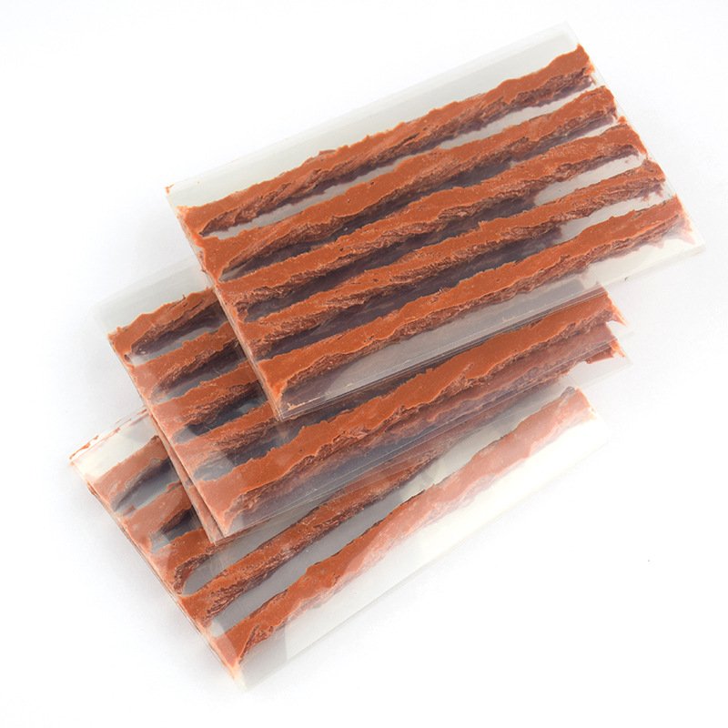 Tire Repair Strings 100mm Rubber Strip Tire Repair Plugs Self Vulcanizing Tire Repair Kit Bacon Strips for car truck