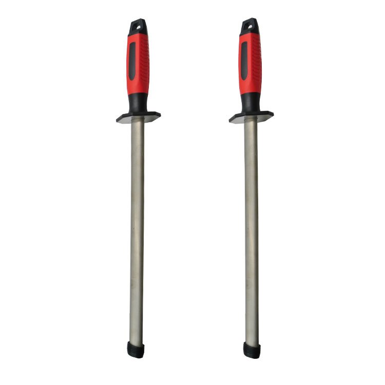 SATC 12-Inch Professional Steel Knife Sharpening Rod Diamond and Ceramic Tool for Home and Kitchen for Master Chefs